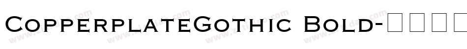 CopperplateGothic Bold字体转换